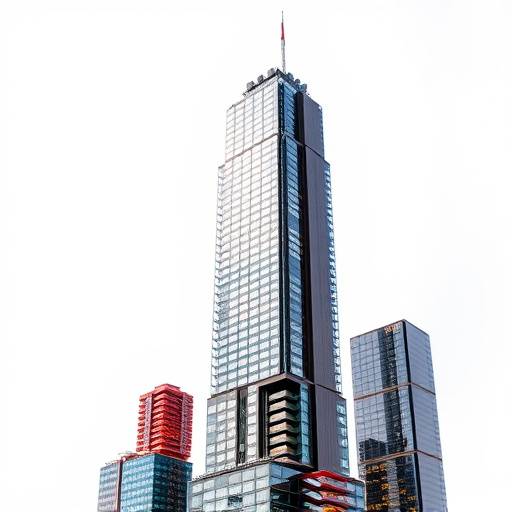 Podcast cover art for 'Business Builders' - a podcast focused on entreprenuership. The image shows building blocks forming a skyscraper.